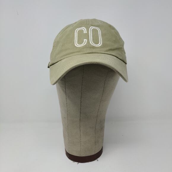 Port Authority Slideback Hat Embroidered CO Logo Green 100% Cotton - Picture 2 of 10